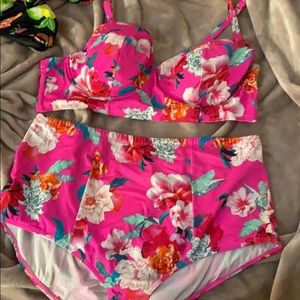 Pink Floral Print Torrid Bikini